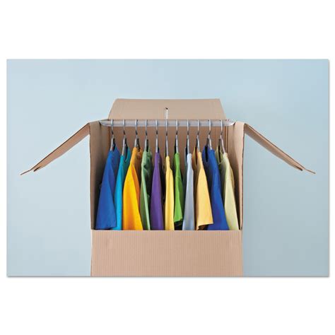 box of clothes hangers|shipping boxes for hanging clothes.